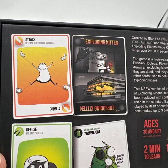 Exploding kitten card game new in box fun friends vacation beach pool lake - Picture 3 of 7